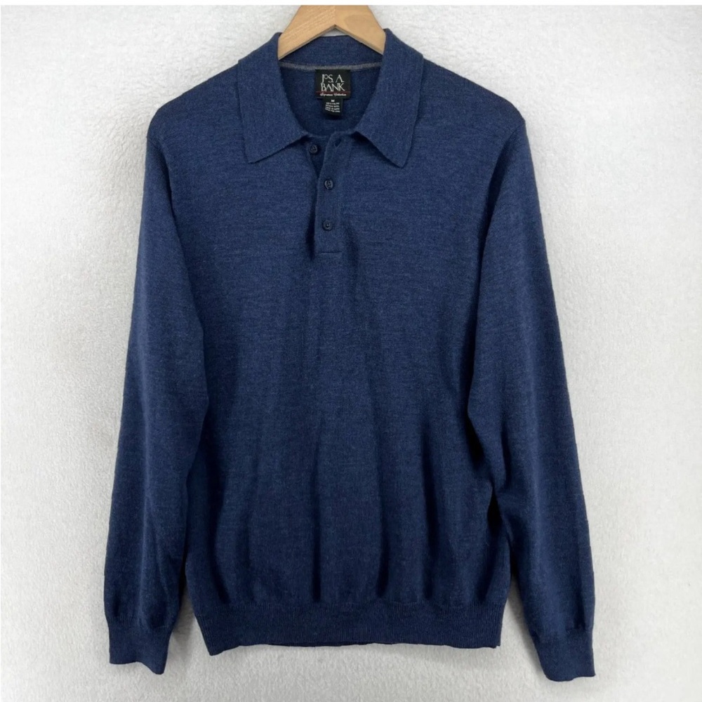Jos. A. Bank Navy 100% merino sweater